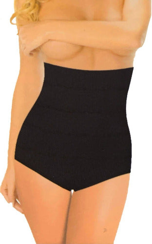Tanga Tipo Faja Panty Calzón Para Dama Corte Alto Paq 2pzas