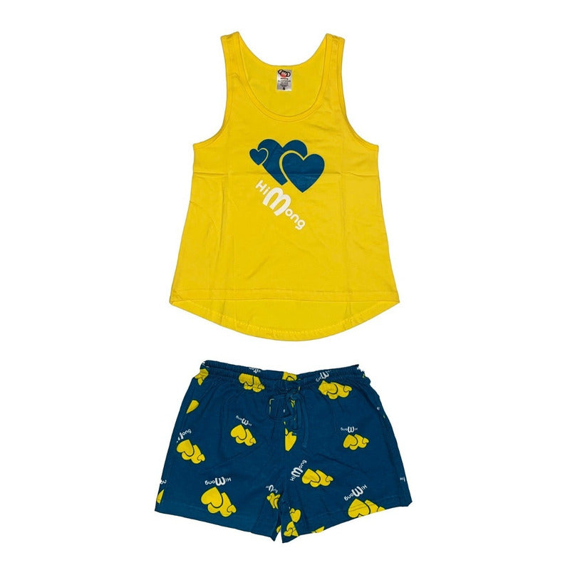 Pijama Juvenil Para Dama 100% Algodón  8818