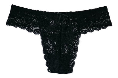 Panty Sexy De Encaje Pack De 6 Pzas Con 6 Colores Diferen