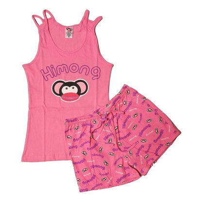 Pijama Juvenil Blusa Y Short Para Dama 100% Algodón 8813