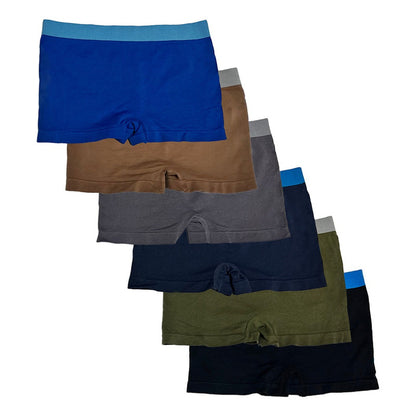 Boxer Niño Licra, Pack 6 Piezas En 6 Diferentes Colores