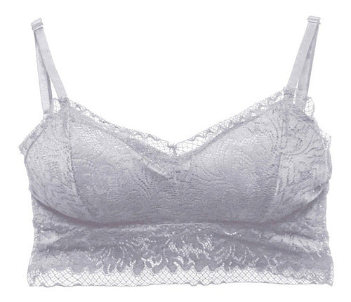 Sexy Bralette Encaje Pack Con 6 Piezas En 6 Diferentes Color