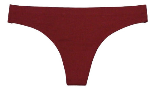 Tanga Sin Costuras (invisible) Pack 6 Pzas Difer Colores