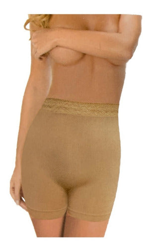 Tanga Tipo Faja Panty Calzón Para Dama Corte Alto Paq 2pzas