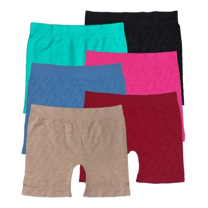Boxer Largo Dama Microfibra, Paquete De 12 Piezas, 6 Colores