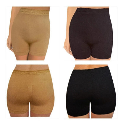 Tanga Tipo Faja Panty Calzón Para Dama Corte Alto Paq 2pzas