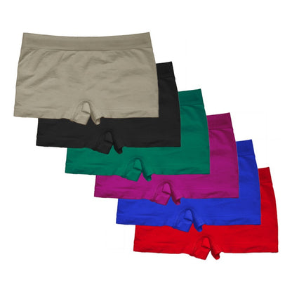 Boxer Niño Licra, Pack 6 Piezas En 6 Diferentes Colores